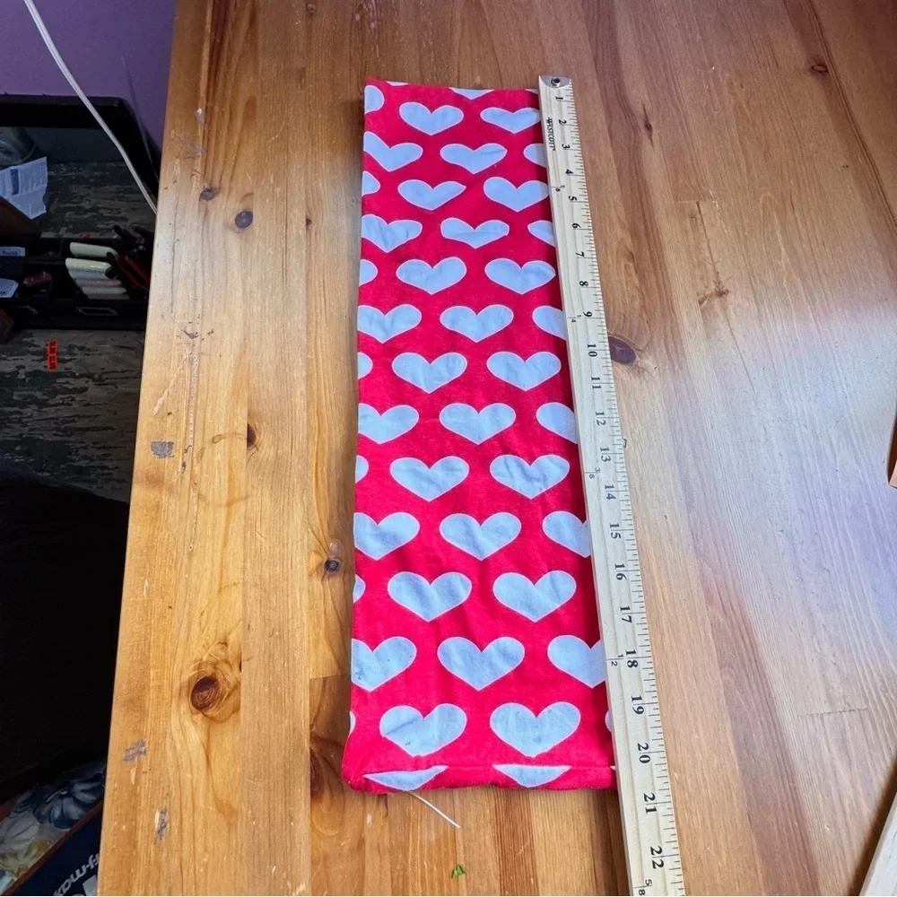 Heart printed scarf